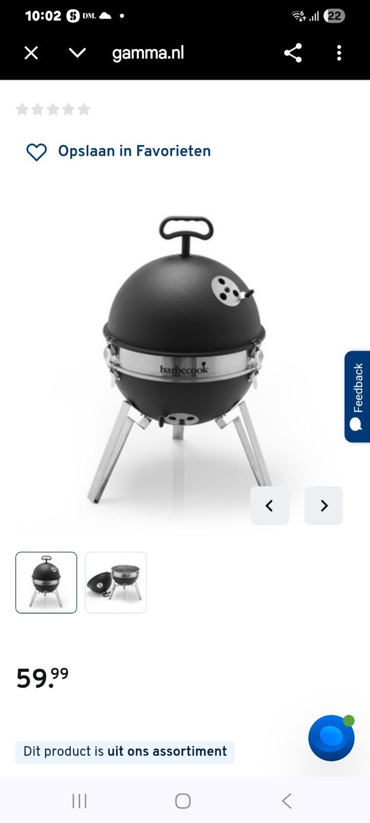 Barbecue Billy pour 4 personnes., Enlèvement, Neuf, Barbecook, Avec accessoires