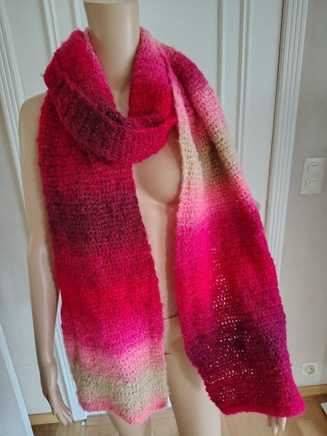 Super lange handmade sjaal, Handgemaakt, Verzenden, Nieuw, Sjaal