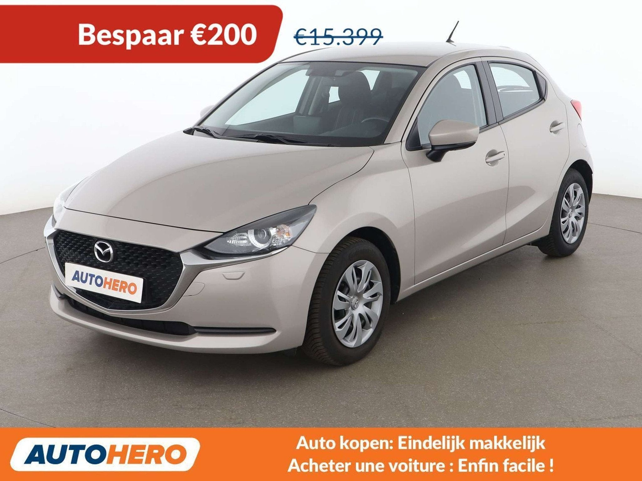 Mazda 2 1.5 Center-Line (bj 2023), Auto's, Voorwielaandrijving, Stof, 1045 kg, Bruin