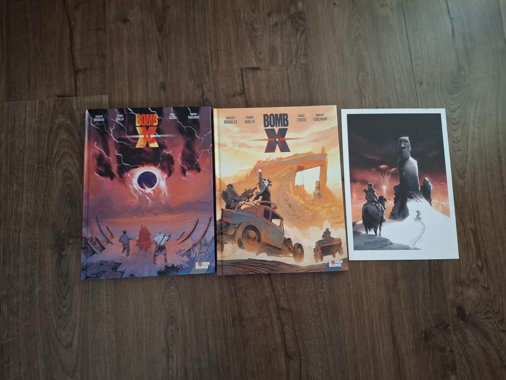 Bd Bomb X t1 et t2 en eo + ex-libris, Enlèvement