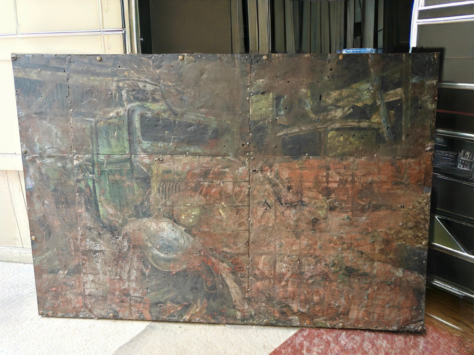 Tableau en métal, Antiquités & Art, Enlèvement, Métal