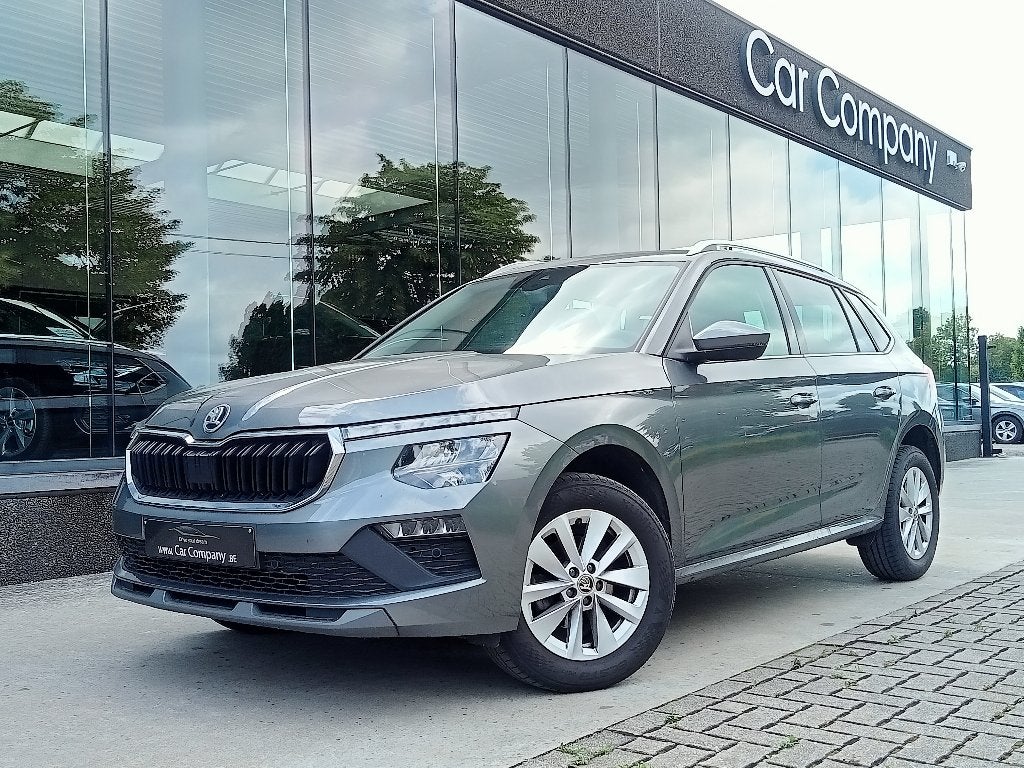 Skoda Kamiq 1.0TSI 115PK DSG*GPS*CAM*PHONELINK*ZETELVW*DAB, Autos, Skoda, Argent ou Gris, Achat, Carnet d'entretien, Noir