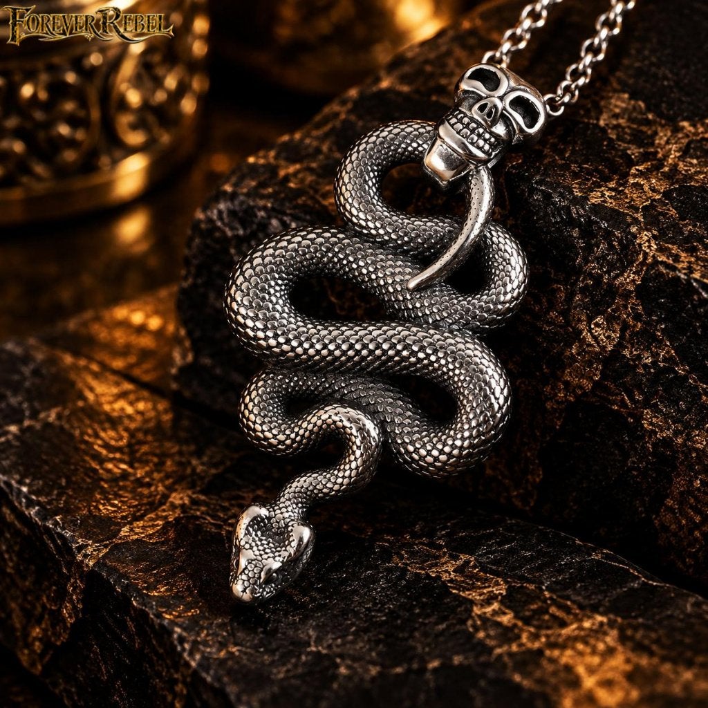 Black Venom - 925 Zilver, Neuf, Animal, Argent, Argent