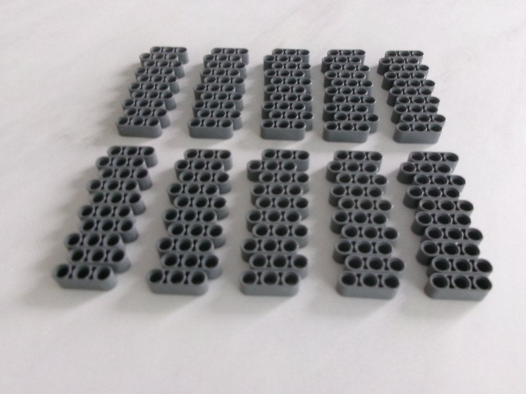 D1 Bras de levage épais Lego 100 bleu foncé et gris 1x3, Enlèvement ou Envoi, Lego, Utilisé, Technic