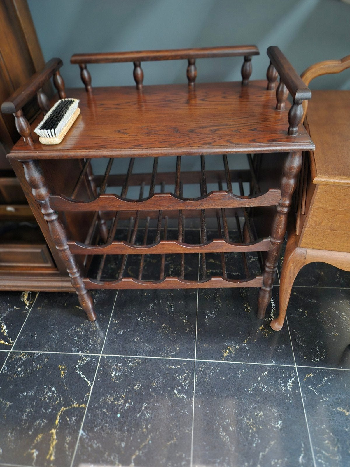 houten wijn rek oude, Huis en Inrichting, Meerdere vakken, Overige typen, Ophalen of Verzenden, Zo goed als nieuw