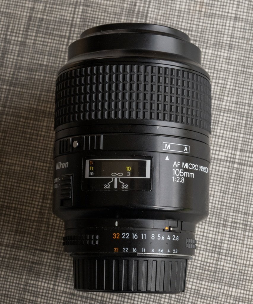 Nikon 105 mm Micro F2.8, Ophalen, Gebruikt