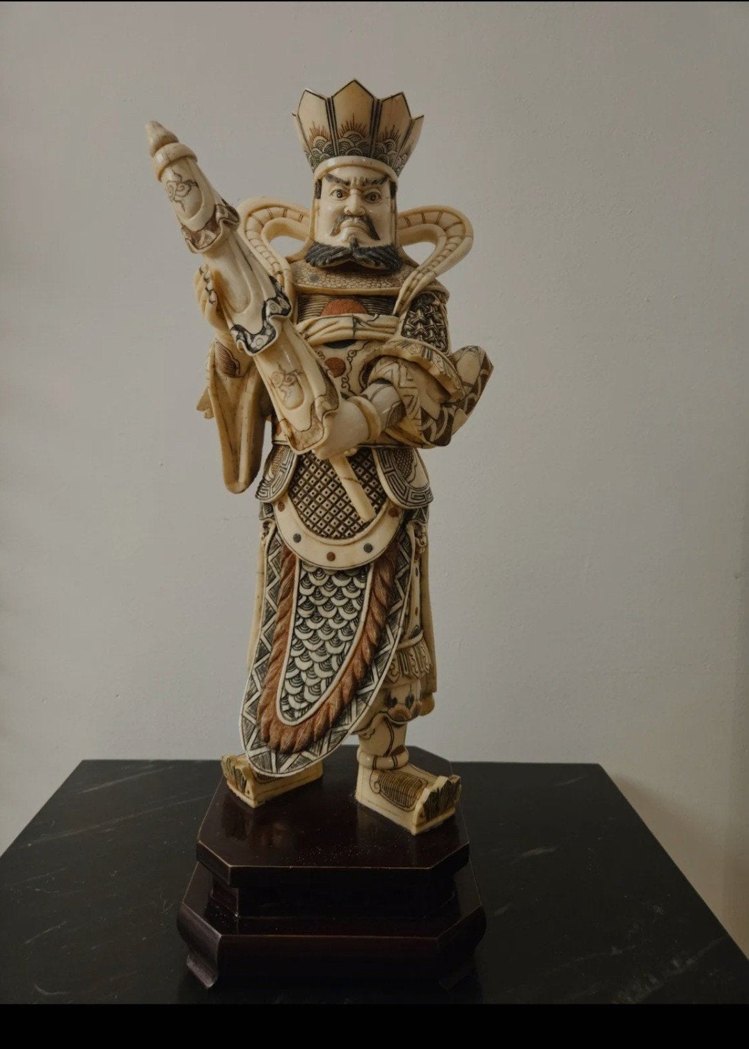 Beeld van Chinese Mo Li Hong Heavenly King, polychroom, Ophalen