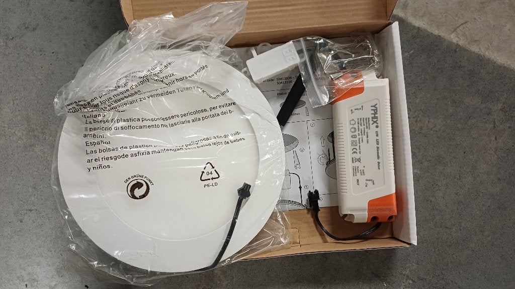 Plafonnier LED intégré très bas Nouveau, Enlèvement ou Envoi, Neuf, Ampoule LED