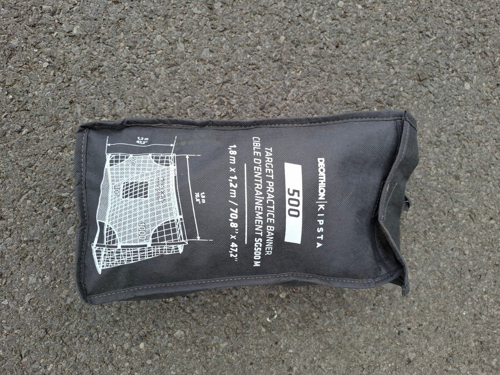 Gatendoek voor voetbalgoal, Enlèvement