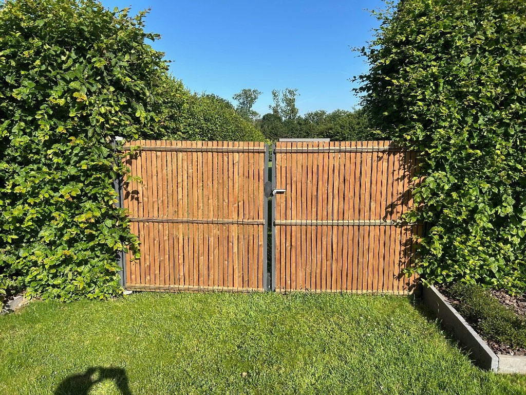 Portail bekafor double battants 3m, Tuin en Terras, Ophalen, Met poort, Gebruikt, Overige typen