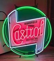 Castrol neon & veel andere USA garage showroom mancave neons, Ophalen of Verzenden, Nieuw, Lichtbak of (neon) lamp
