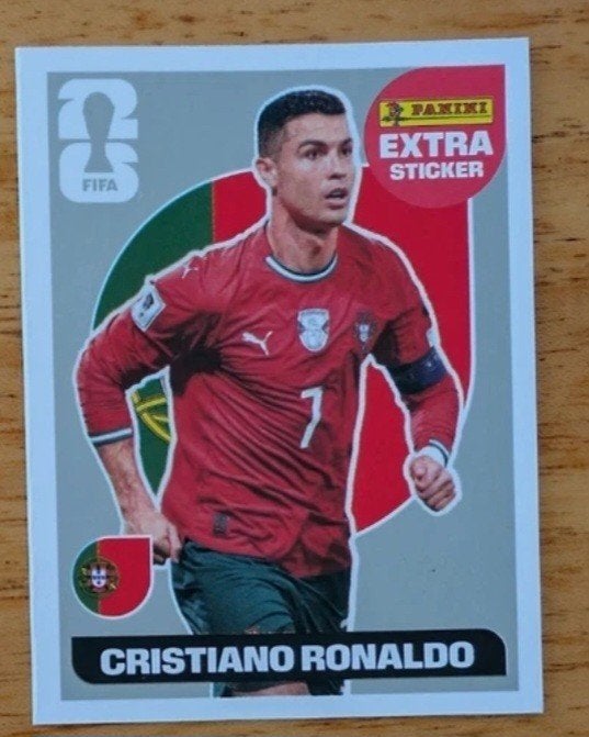 Autocollant supplémentaire Panini - Ronaldo - argenté, Enlèvement ou Envoi, Autocollant