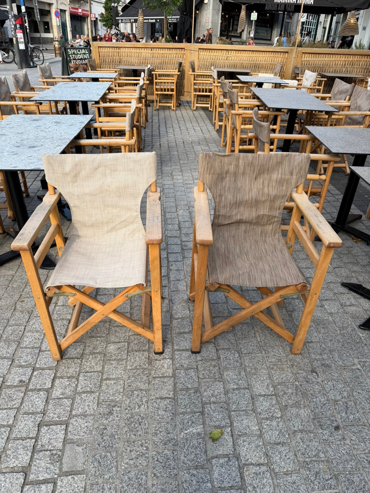 Chaises de terrasses a vendre +32pcs, Enlèvement ou Envoi, Comme neuf, Bois