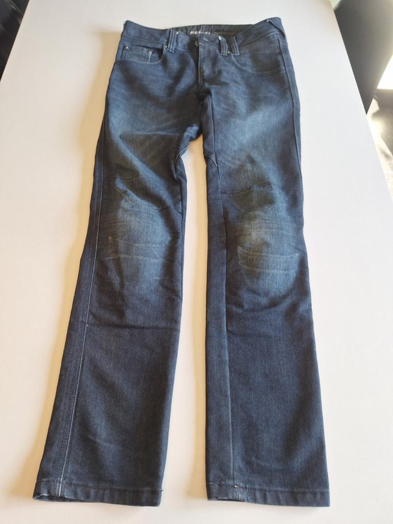 Rev'it motorjeans met kniebeschermers,blauw, maat W30, Motoren, Kleding | Motorkleding, Heren, Ophalen of Verzenden, Broek | textiel