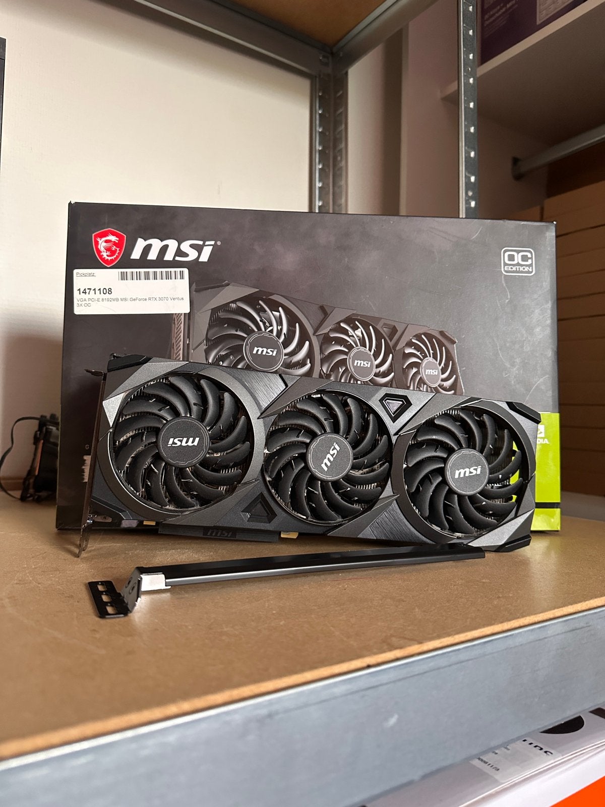 MSI GeForce RTX 3070 Ventus 3X OC 8G, Computers en Software, Videokaarten, GDDR6, PCI-Express 4, Ophalen of Verzenden, Zo goed als nieuw