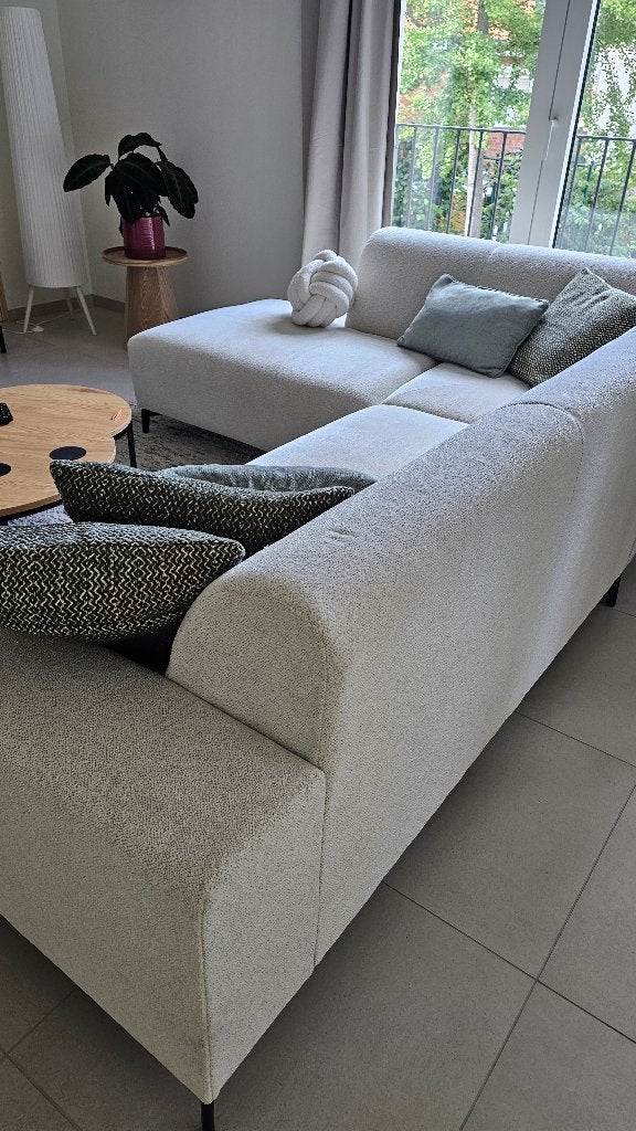 Mooie recente hoeksalon, Ophalen, Zo goed als nieuw, Stof, Moderne hoeksalon