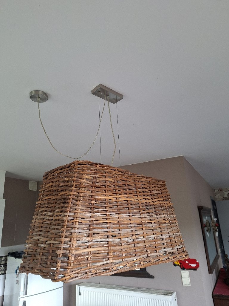 Lampenkap, Huis en Inrichting, Lampen | Lampenkappen, Ophalen, Bruin, Rechthoekig, Landelijk
