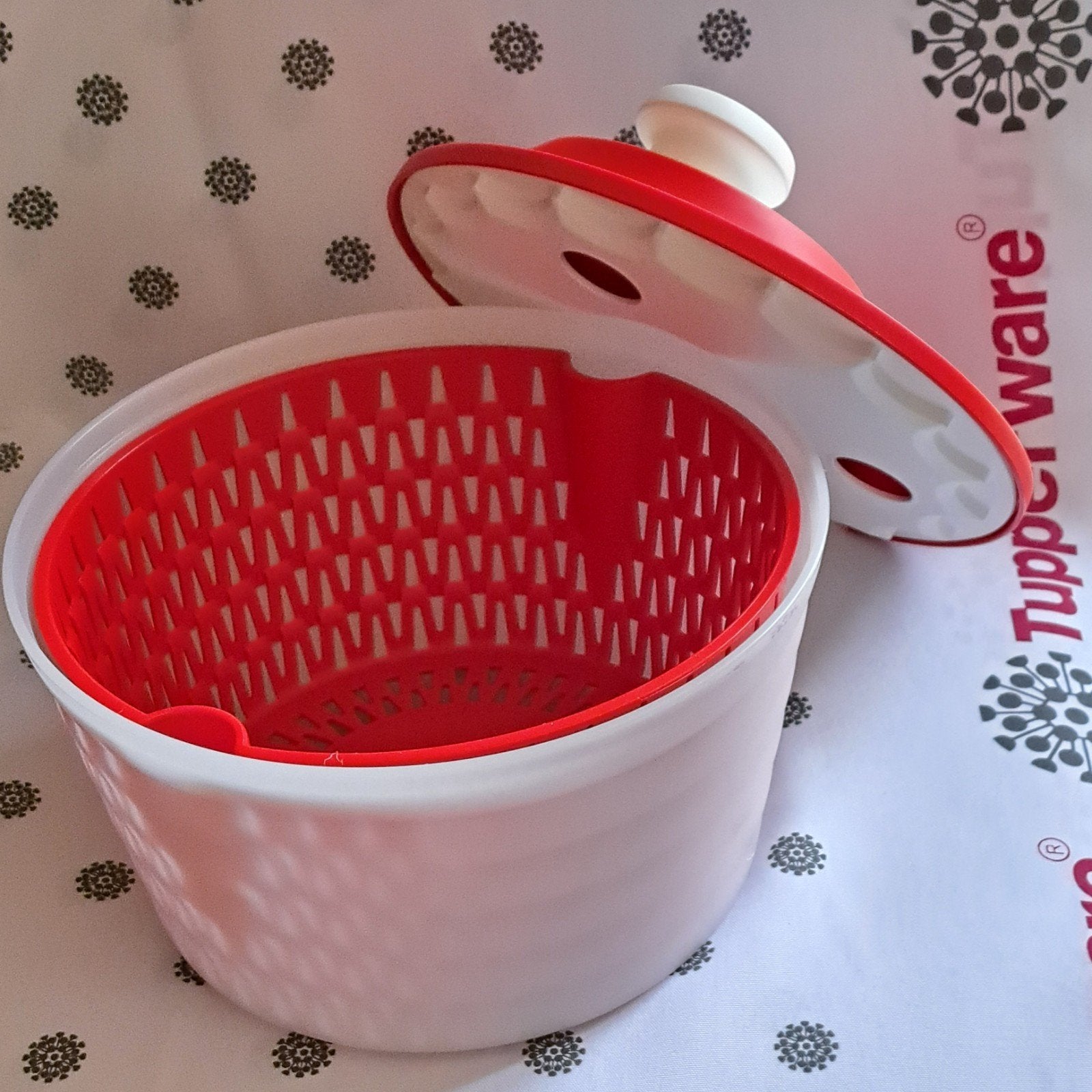 Tupperware nieuwe slazwierder met rem, Ophalen of Verzenden, Nieuw, Rood, 3500 ml