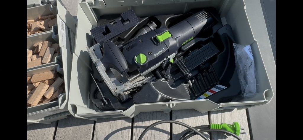 Festool domino DF 500, Ophalen, Lamellenfrees, Zo goed als nieuw, Festool
