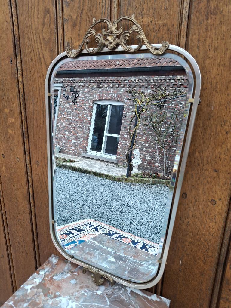 Vintage wand spiegel Deknudt, Huis en Inrichting, Woonaccessoires | Spiegels, Ophalen, Zo goed als nieuw