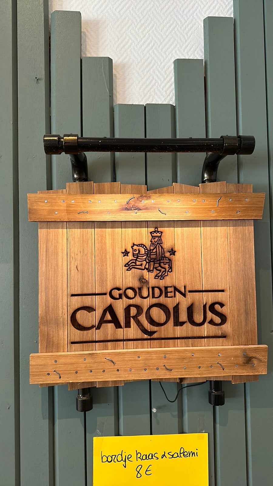 Lichtreclame gouden carolus 2 stuks, Verzamelen, Ophalen, Zo goed als nieuw