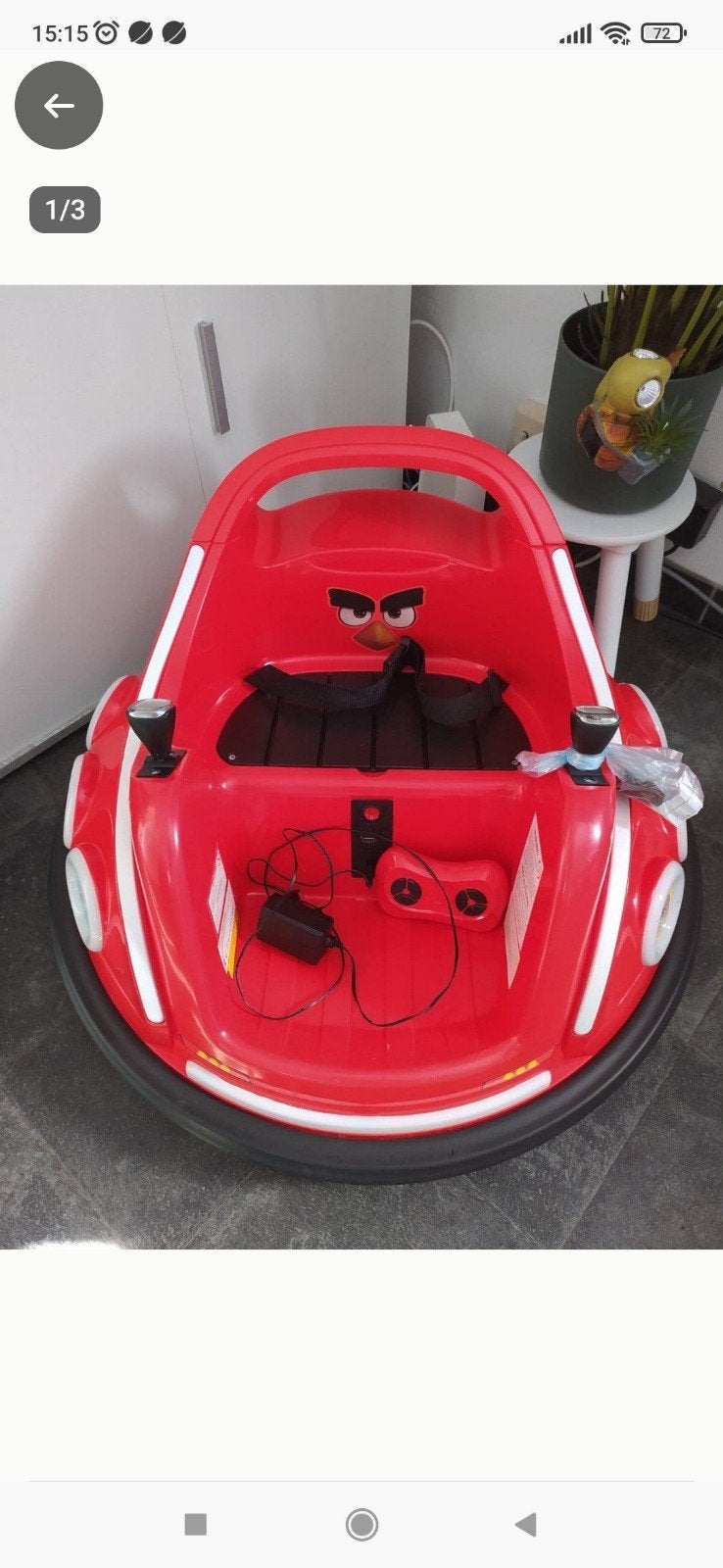 kinder bumber Car Angry Birds 6 Volt, Ophalen