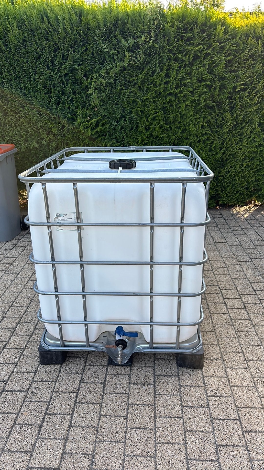 Baril Ibc 1000l, Jardin & Terrasse, Barils de pluie, Enlèvement, Comme neuf
