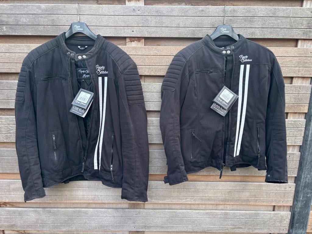 Rusty Stitches canvas motorjassen Dames 40/Heren XL, Motoren, Ophalen of Verzenden, Nieuw met kaartje, Dames, Jas | textiel