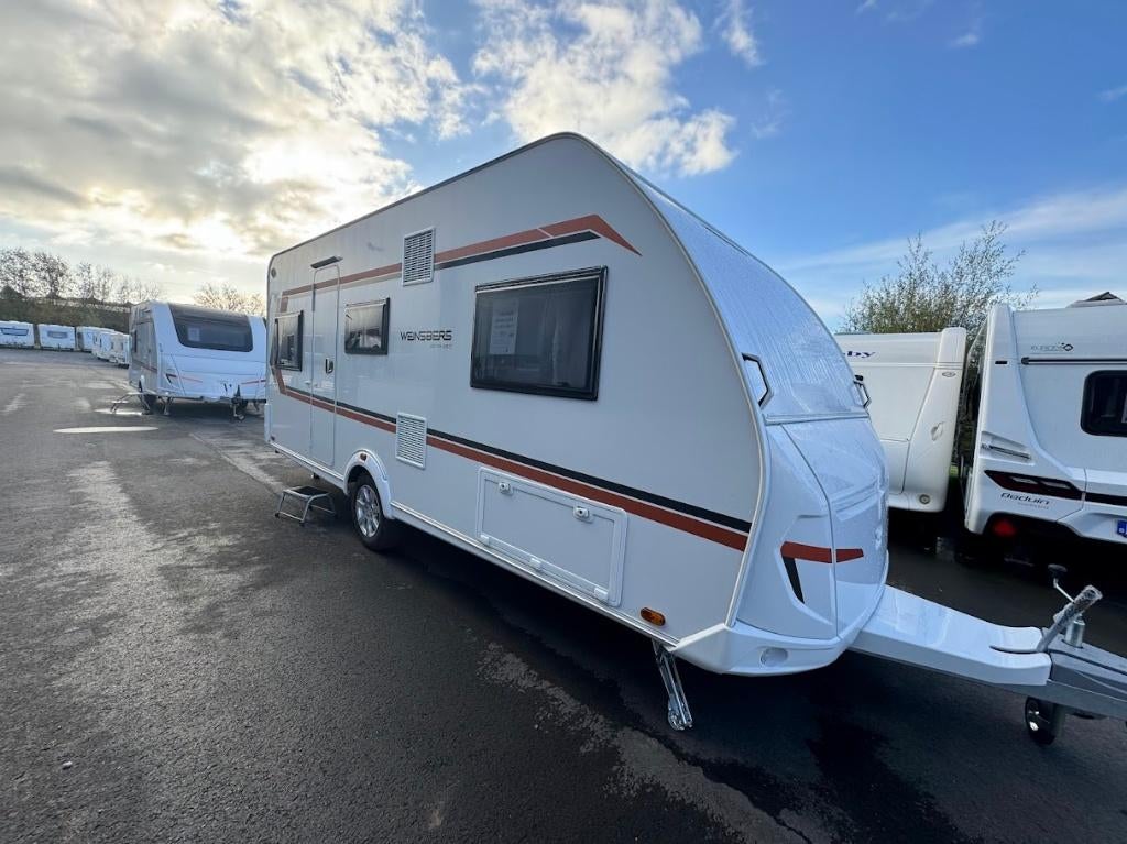 Weinsberg CaraOne 540 EUH 4 tot 6 pers,mover, luifel of tent, Caravans en Kamperen, Rondzit, 7 tot 8 meter, Bedrijf, Schokbreker