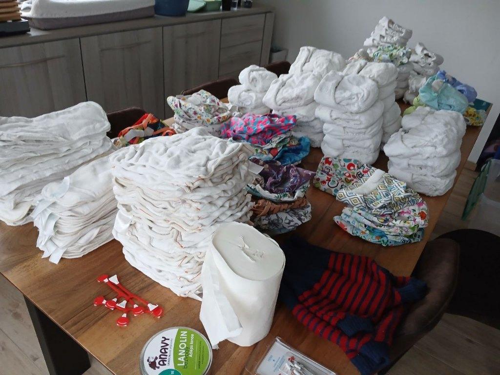 Groot wasbare luiers pakket, Kinderen en Baby's, Ophalen of Verzenden, Zo goed als nieuw, Overige typen, Overige merken