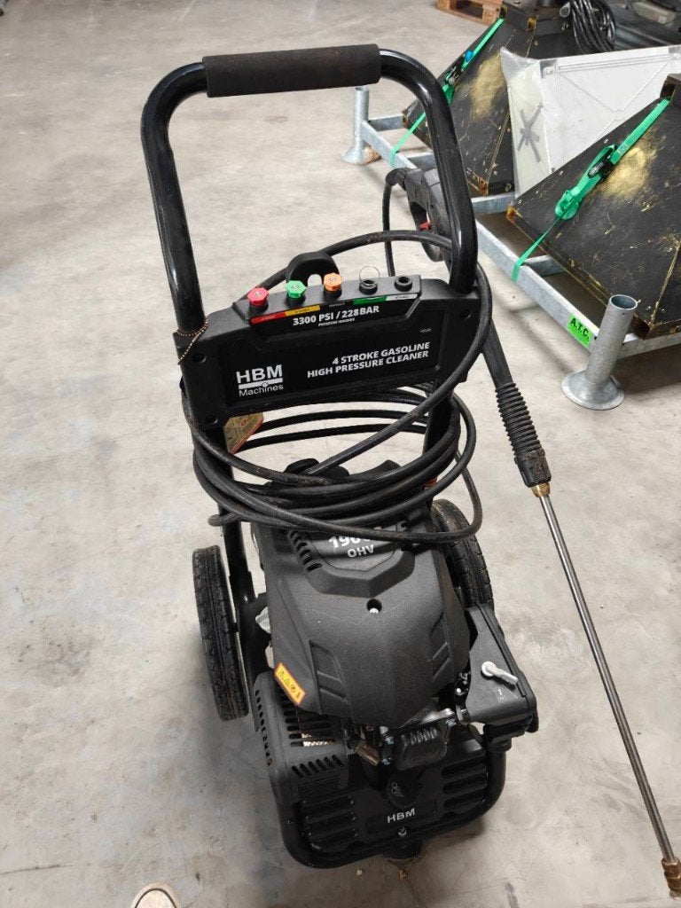 HBM Profi benzine hogedrukreiniger 228 bar 196 cc, Enlèvement, Utilisé, Essence