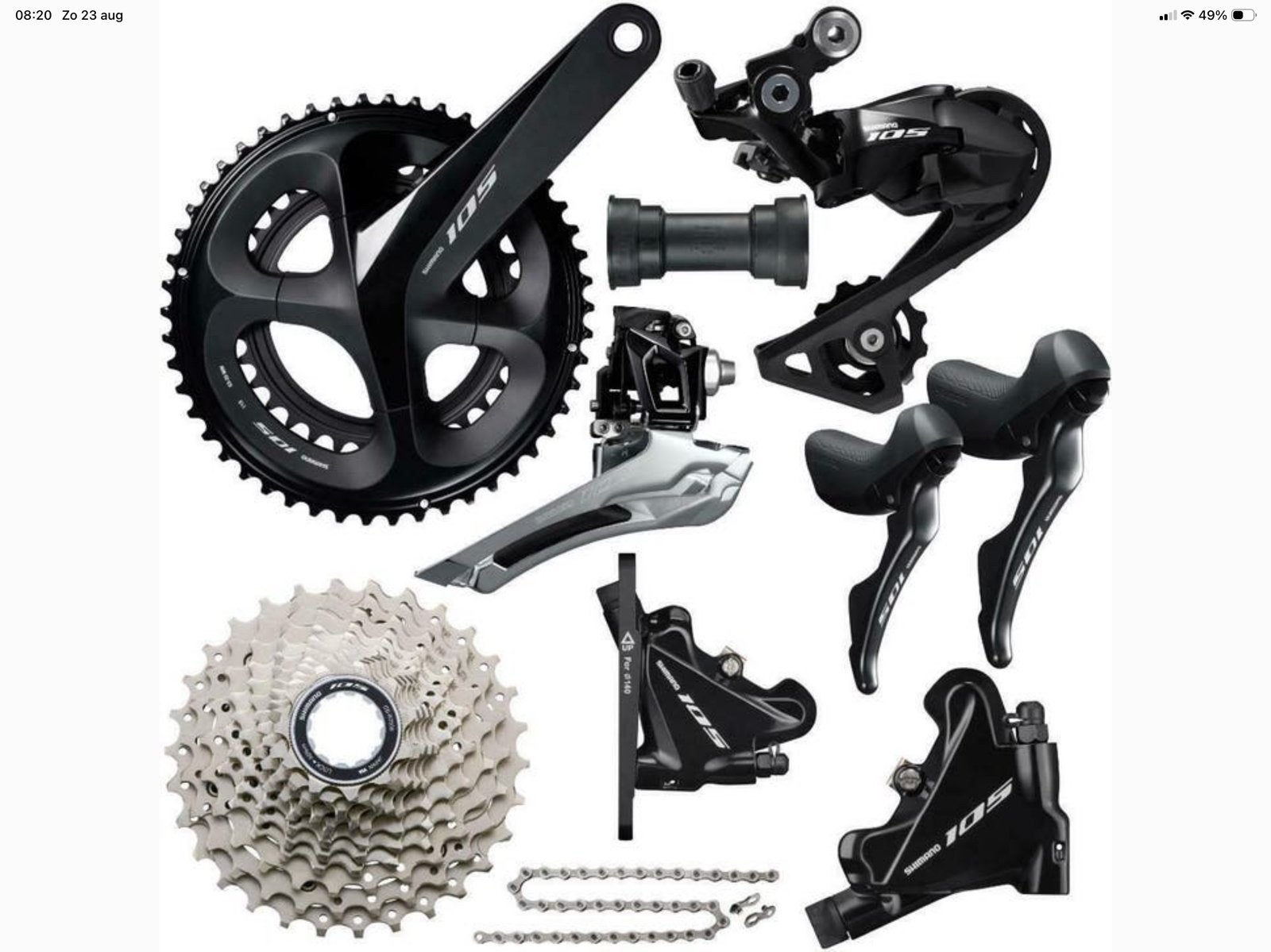 Disque Shimano 105 - complet, Enlèvement ou Envoi, Comme neuf