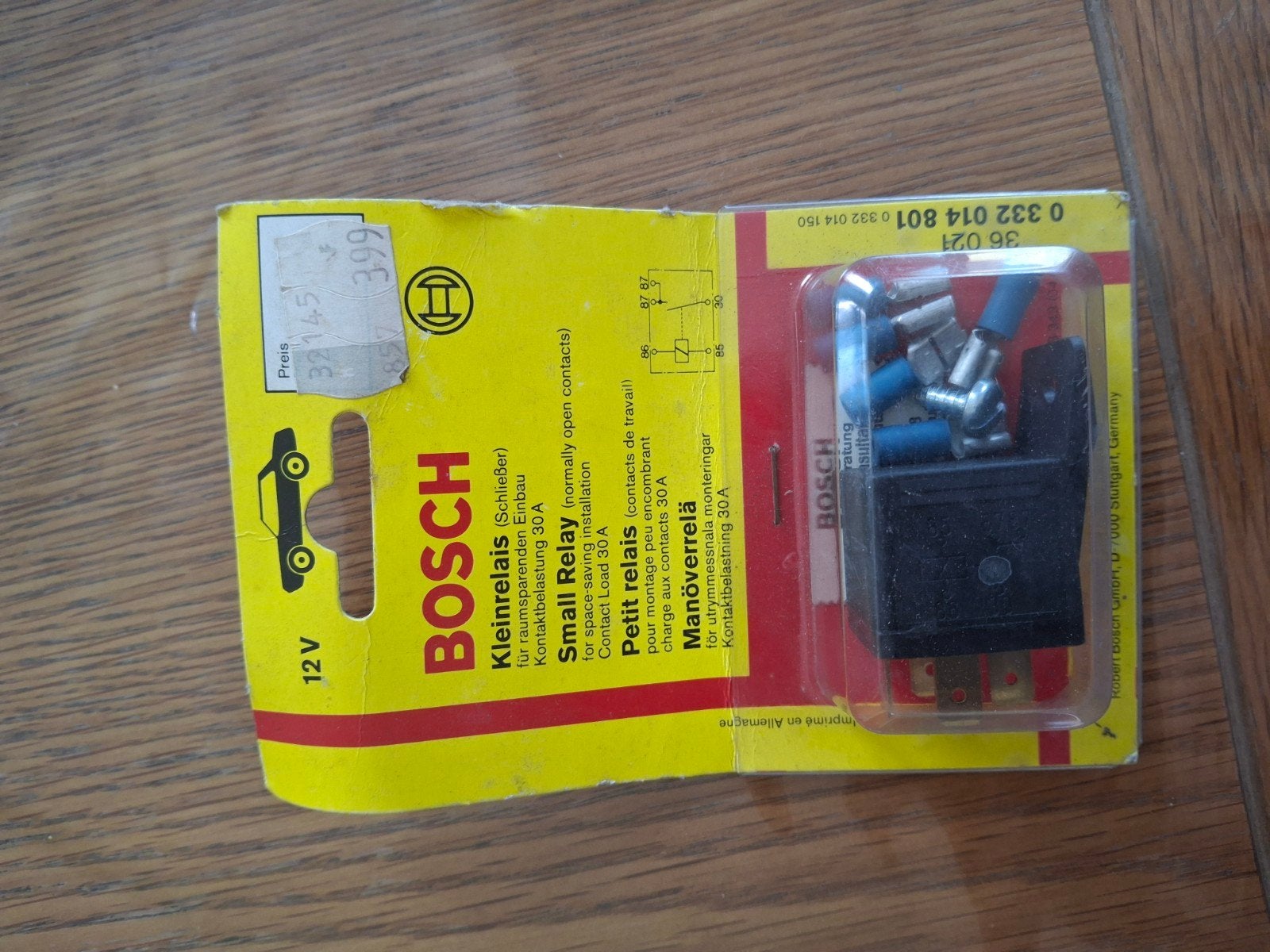Bosch kleinrelais 12V , 30 Ampere, Audio, Tv en Foto, Accu's en Batterijen, Ophalen of Verzenden