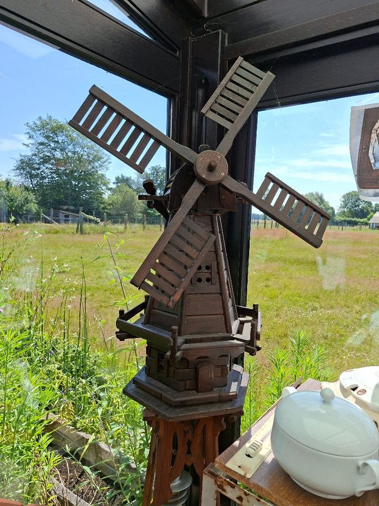 houten tuinwindmolen, Tuin en Terras, Ophalen, Gebruikt