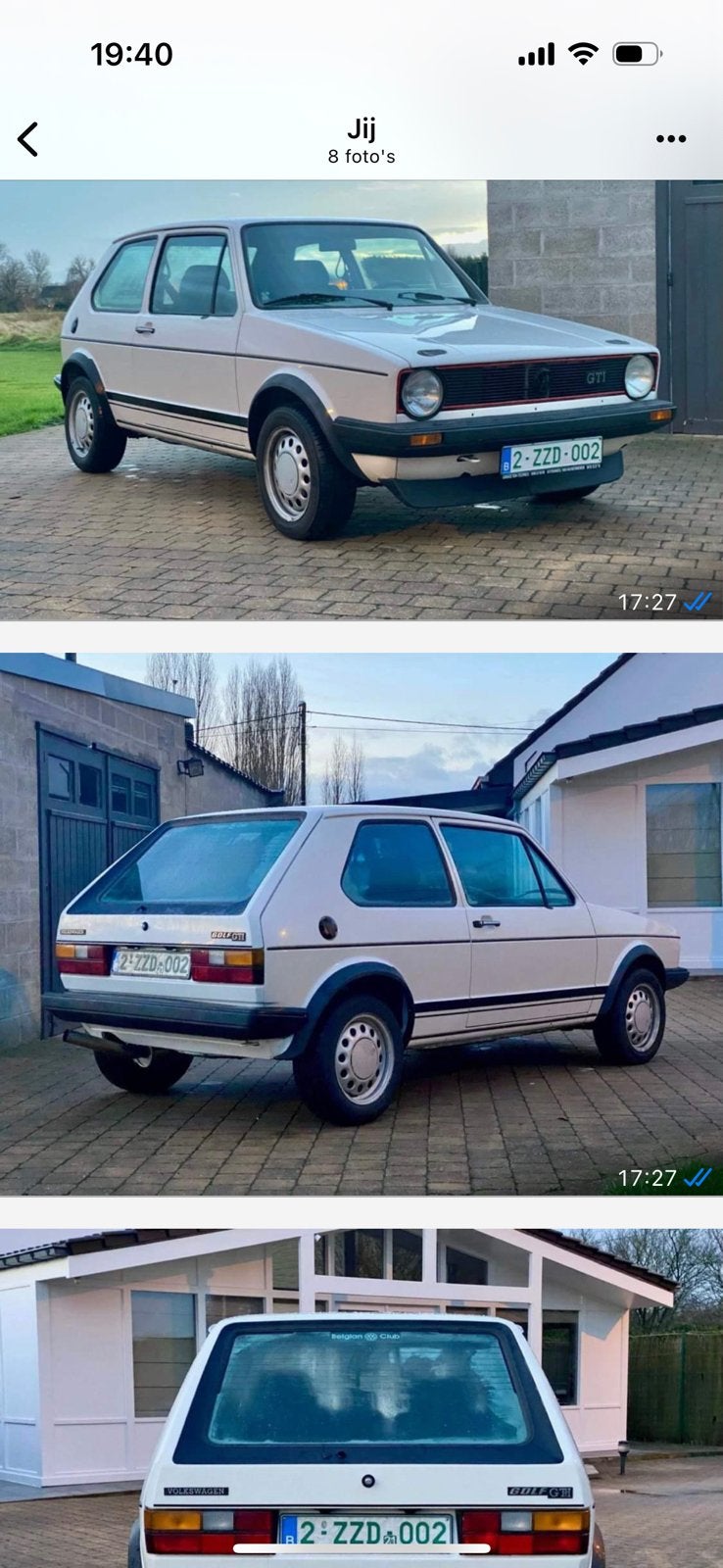 Projet complet de golf 1 gti, Enlèvement