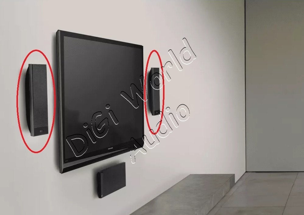 Haut-parleurs ultra fins KEF T101, Enlèvement ou Envoi, Kit d'enceintes, 60 à 120 watts, Comme neuf