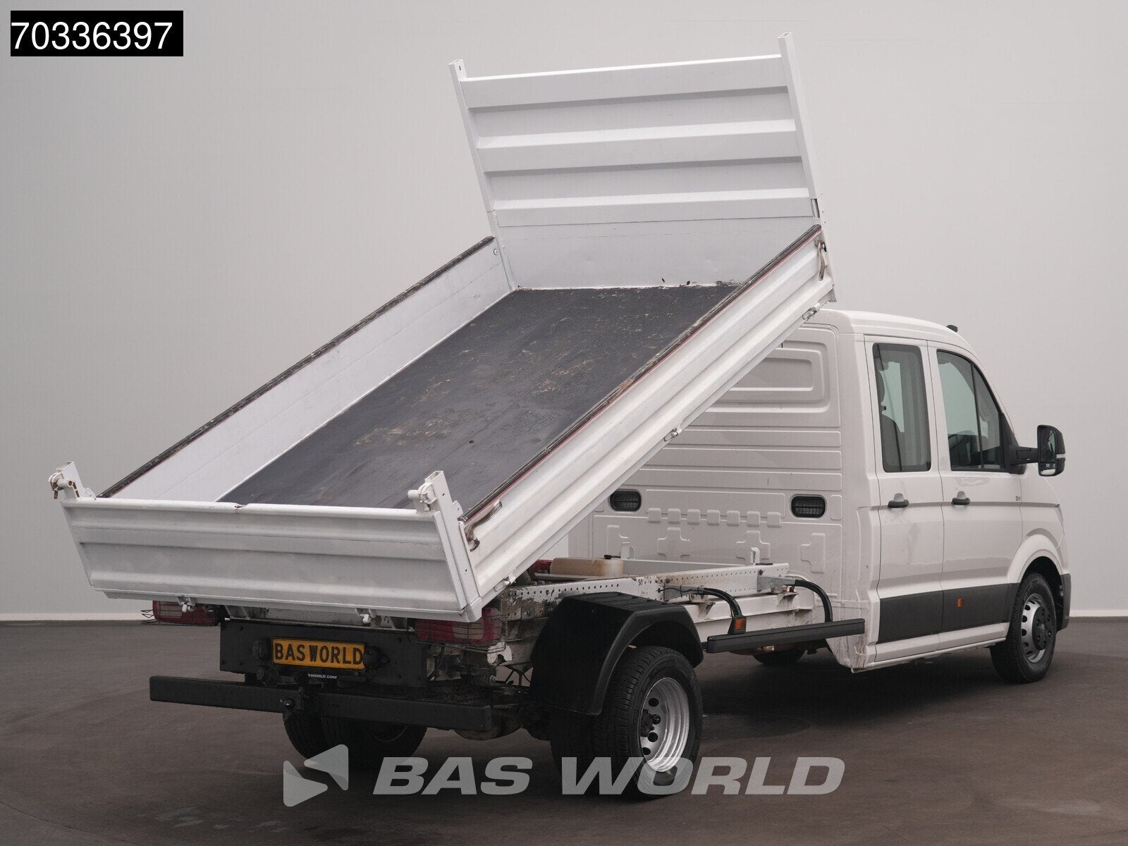 Volkswagen Crafter 177pk Kipper Dubbele Cabine Dubbellucht A, Stof, Gebruikt, Euro 6, 4 cilinders