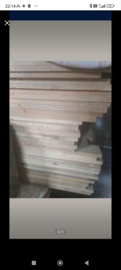 Massief eiken panelen, Bricolage & Construction, Bois & Planches, Neuf, Planche, Chêne, Moins de 200 cm, Moins de 25 mm, Enlèvement