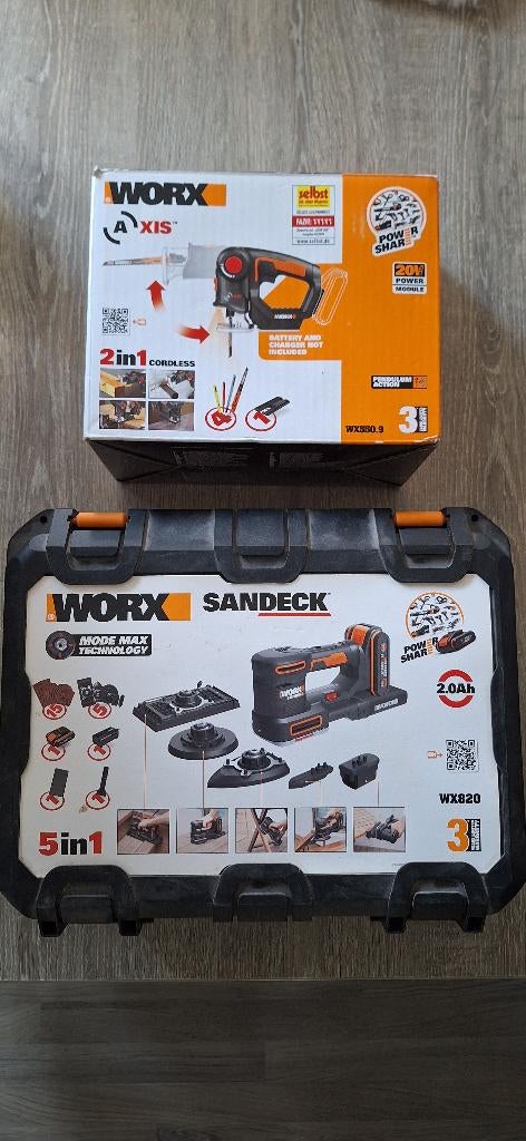 Worx zaagmachine en schuurmachine, Ophalen, Zo goed als nieuw, Overige typen