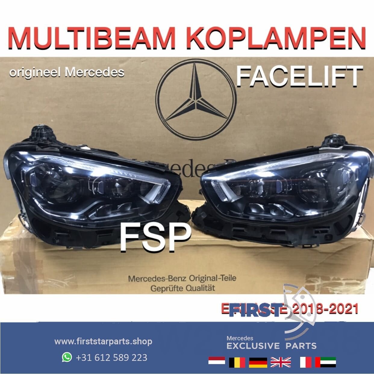 W213 C238 FACELIFT 2020 E63 AMG LED MULTIBEAM KOPLAMPEN SET