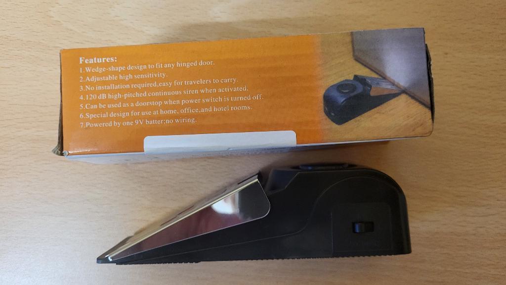 CALE DE PORTE AVEC ALARME, Enlèvement, Neuf