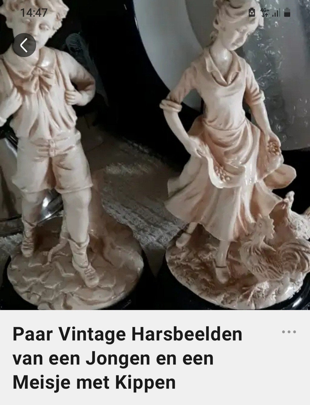 très belles statues en résine vintage kopul, Antiquités & Art, Enlèvement