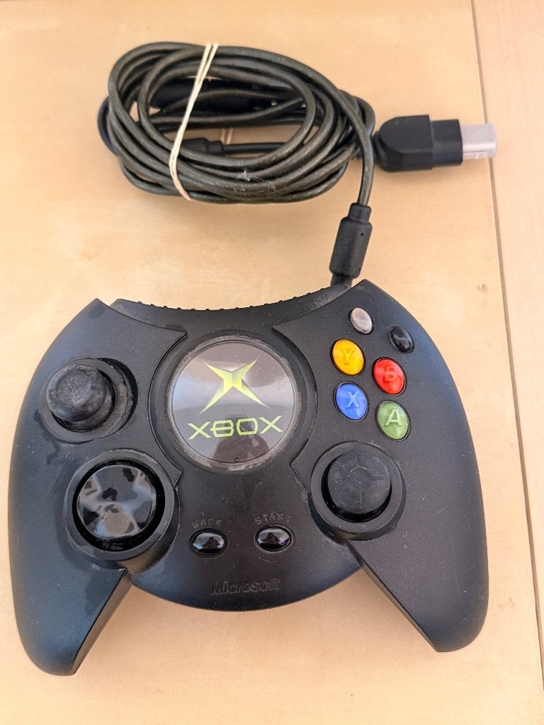 Microsoft Xbox "Duke" Controller, Games en Spelcomputers, Ophalen of Verzenden, Gebruikt, Controller, Xbox Original