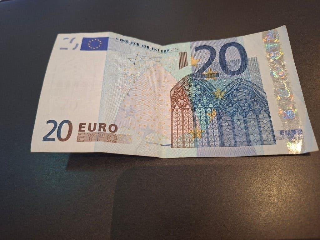 2002 France 20 euros ancienne série Trichet code L056, Timbres & Monnaies, Billets de banque | Europe | Euros, Billets en vrac