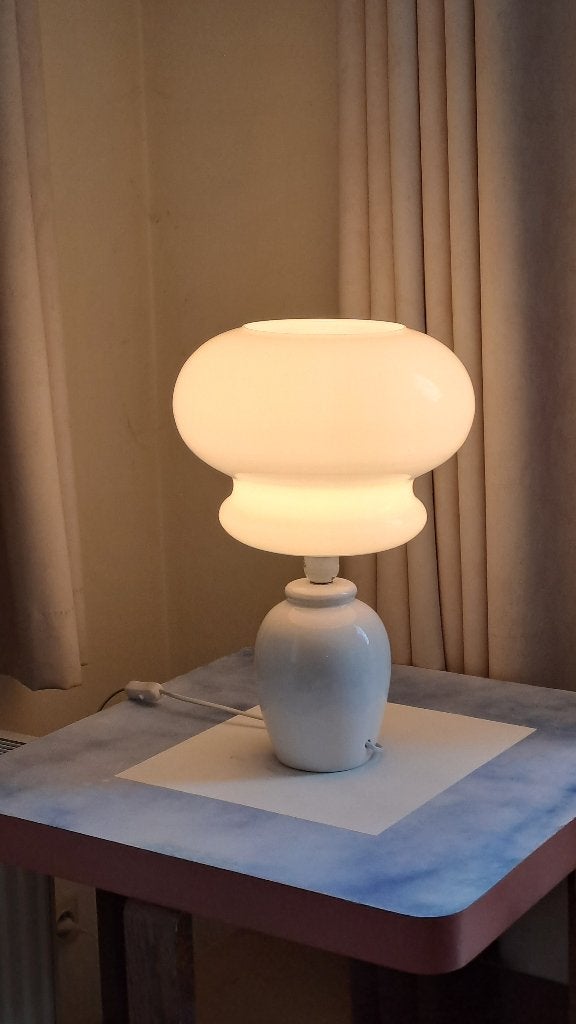 sfeerlamp, Huis en Inrichting, Keramiek, Ophalen, Beige, Sfeerlamp