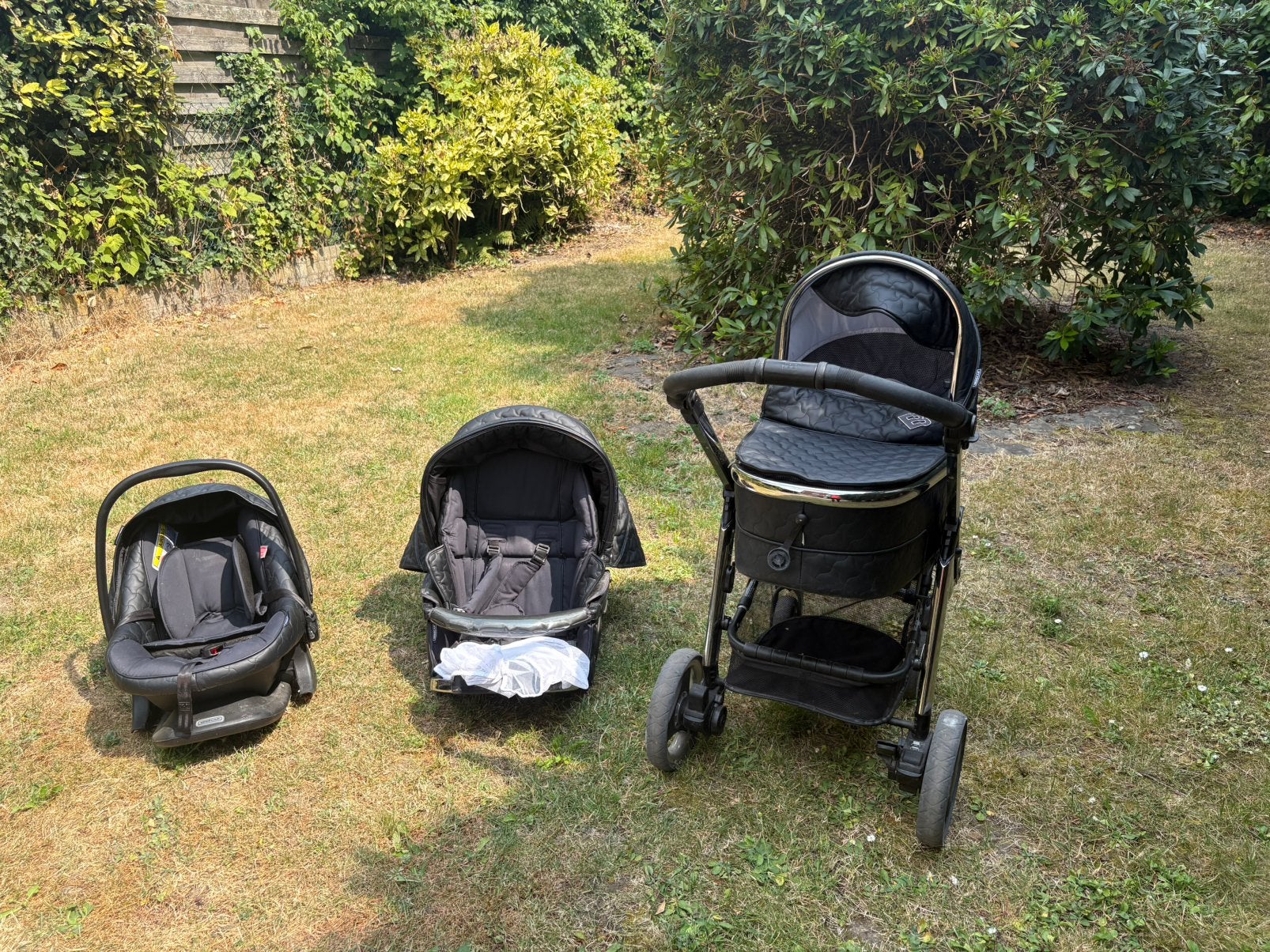 Poussette trio BEBECAR, Kinderen en Baby's, Ophalen, Gebruikt, Kinderwagen