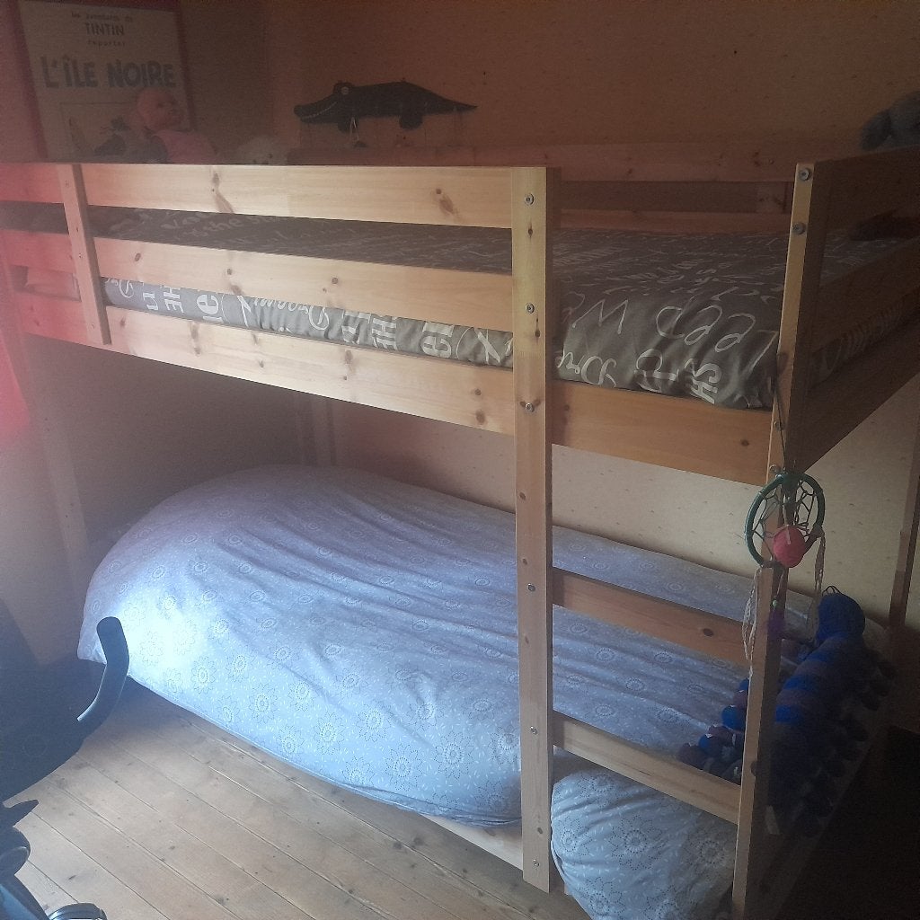 A vendre lits superposés, Enlèvement, 200 cm, 90 cm, Lits superposés