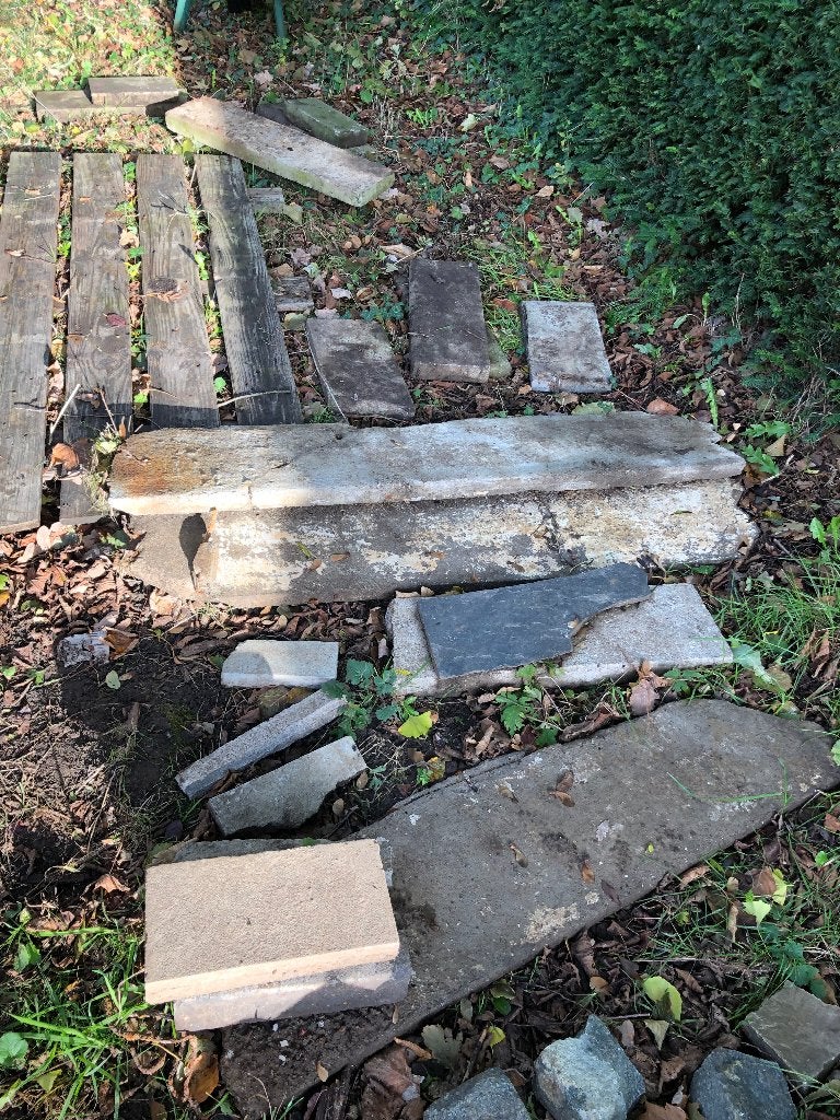 GRATIS stukken beton, Ophalen, Gebruikt, Beton, Overige typen