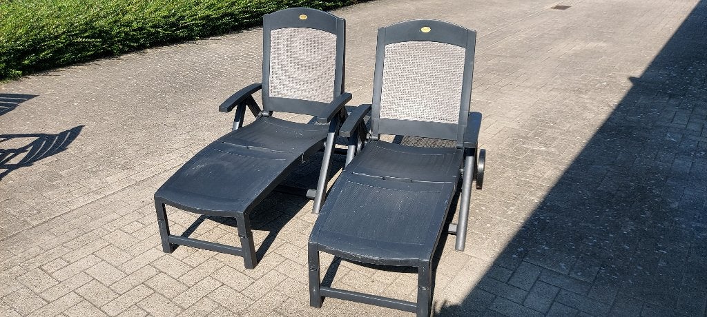 licht stoel, Tuin en Terras, Ophalen, Zo goed als nieuw, Plastic, Inklapbaar