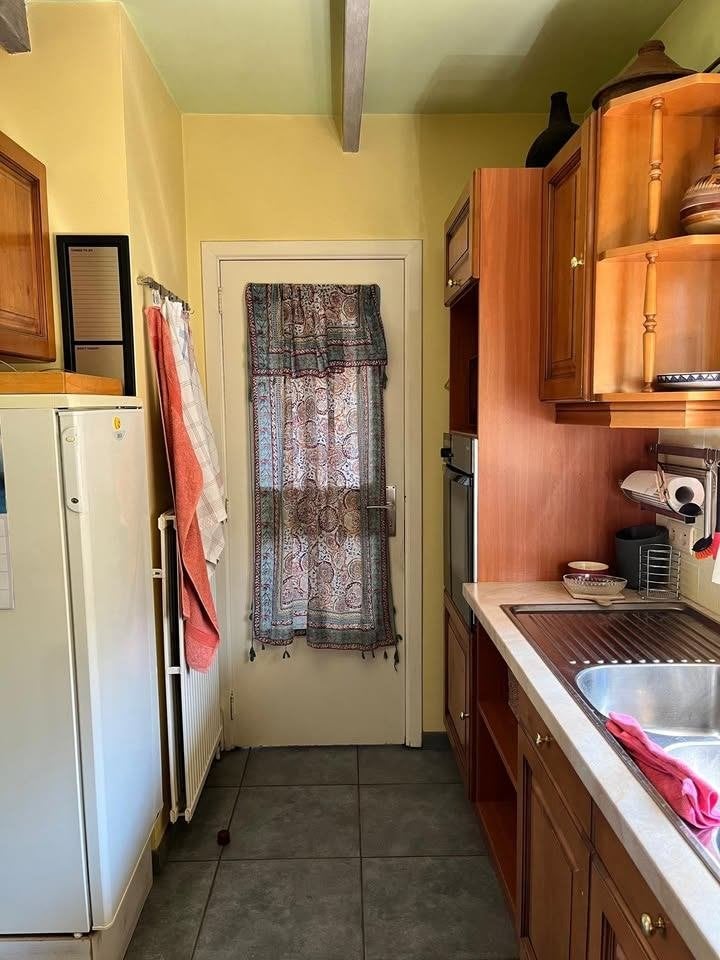 Cuisine complète en bois + électroménagers (à démonter), Bois, Brun, Enlèvement, Utilisé